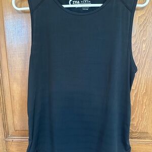 ZYIA Black Sleeveless Horizon Performance Tank